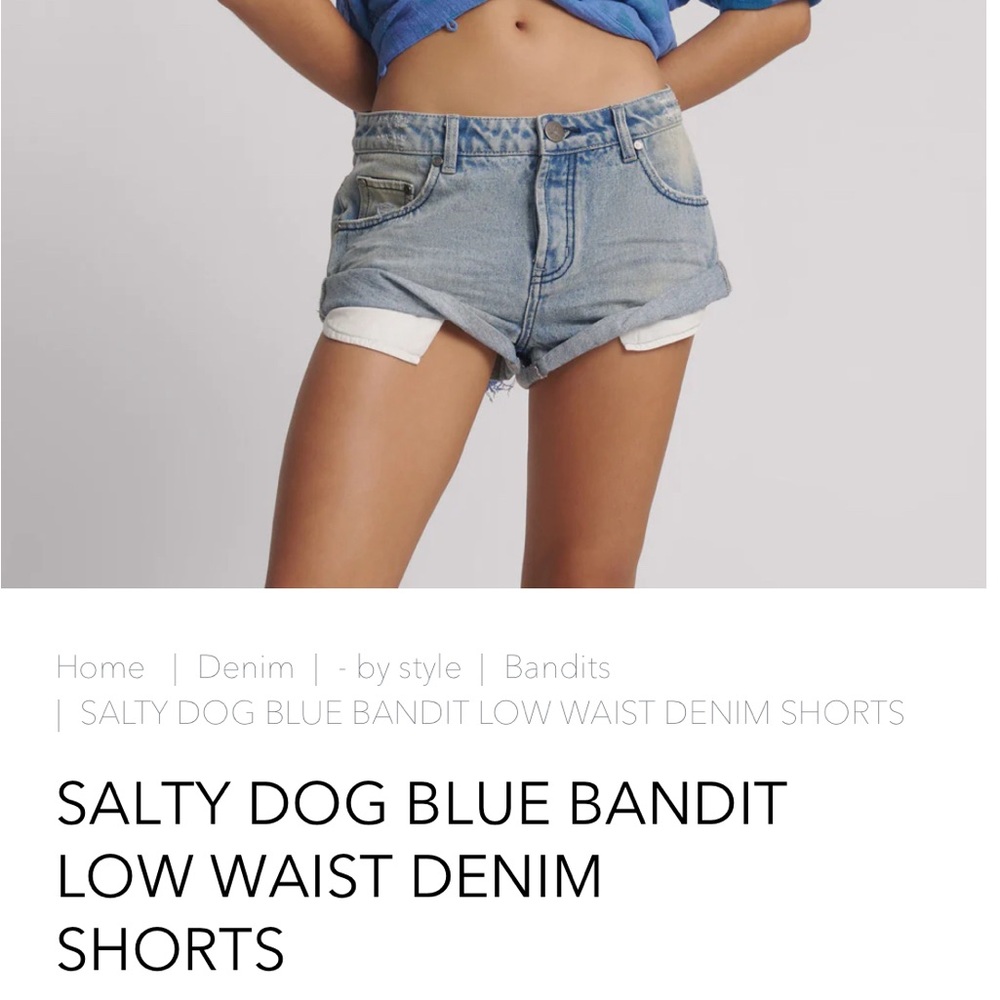 One Teaspoon Bandit Salty Dog Denim Shorts
